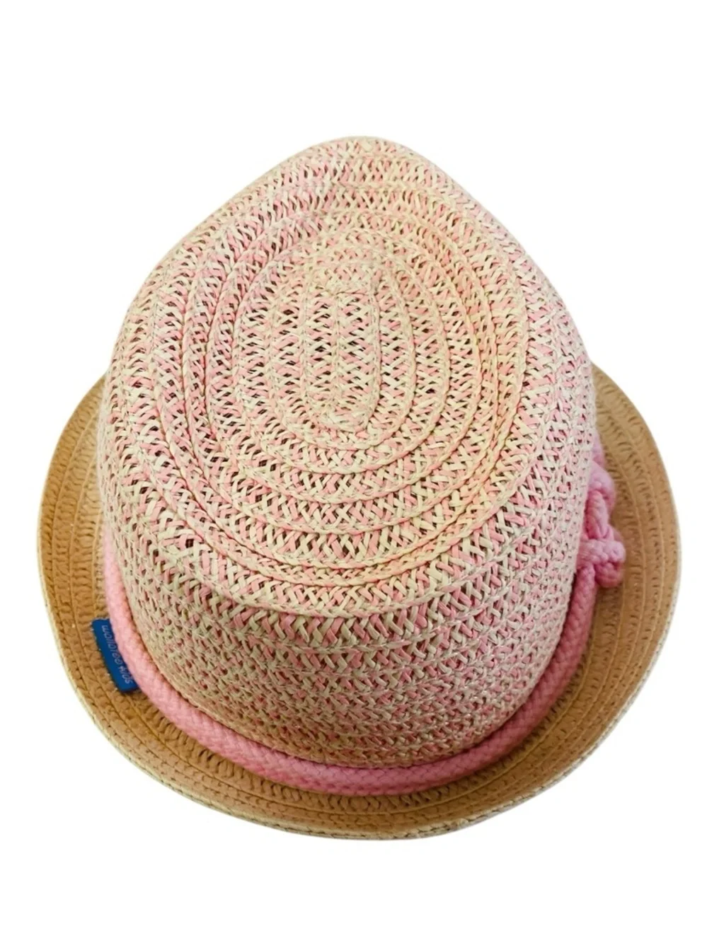 Wallaroo Hat Lulu Trilby Fedora In Pink W/ Knot Detail Size 4-8Yrs